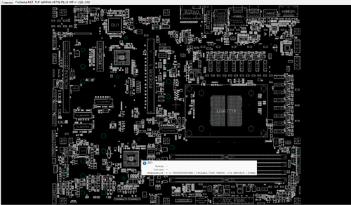 More information about "Asus TUF GAMING X670E-PLUS WIFI 60MB1BK0-MB0B06 Rev: 1.02B BoardView.CAD"